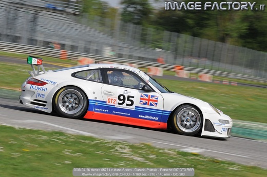 2008-04-26 Monza 0577 Le Mans Series - Daniels-Palttala - Porsche 997 GT3 RSR